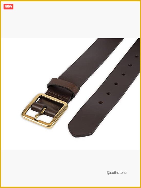 Women\'s Casual Leather Belt with Square Buckle - Jeans & Dress Belt main image 2